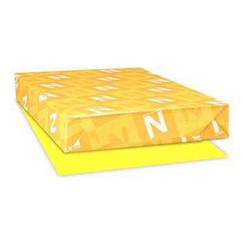 Neenah Paper Colored Paper, 60 lb, 11&quot; x 17&quot;, Lift-Off Lemon, 500 Sheets/Ream