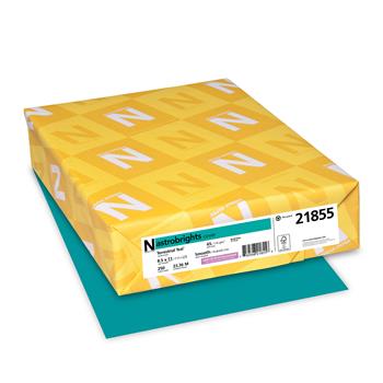 Astrobrights Colored Cardstock, 65 lb, 8.5&quot; x 11&quot;, Terrestrial Teal, 250 Sheets/Pack