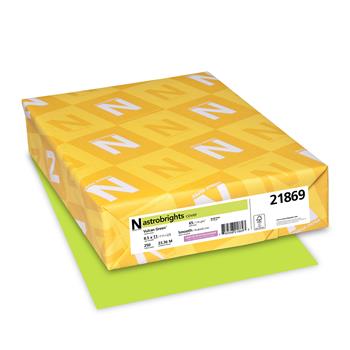 Astrobrights Colored Cardstock, 65 lb, 8.5&quot; x 11&quot;, Vulcan Green, 250 Sheets/Pack