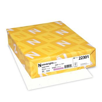 Astrobrights Colored Paper, 24 lb, 8.5&quot; x 11&quot;, Stardust White, 500 Sheets/Ream