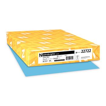 Astrobrights Colored Cardstock, 65 lb, 11&quot; x 17&quot;, Lunar Blue, 250 Sheets/Pack