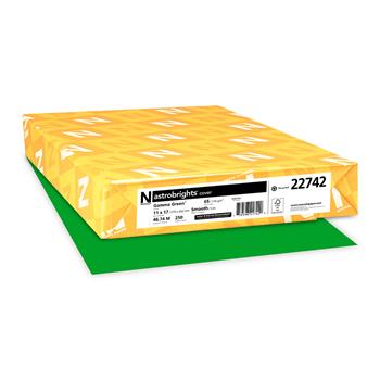 Astrobrights Colored Cardstock, 65 lb, 11&quot; x 17&quot;, Gamma Green, 250 Sheets/Pack