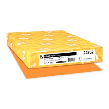 Astrobrights Colored Cardstock, 65 lb, 11&quot; x 17&quot;, Cosmic Orange, 250 Sheets/Pack