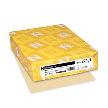 Neenah Paper Astroparche Vellum Cardstock, 65 lb, 8.5&quot; x 11&quot;, Aged, 250 Sheets/Pack