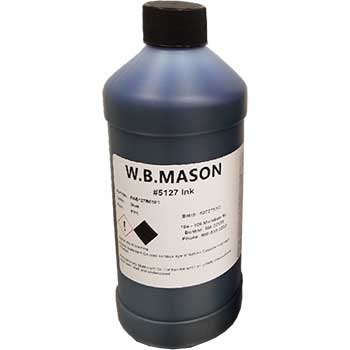 W.B. Mason Co. FDA Approved Water Based Ink, Pint, Blue
