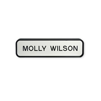 W.B. Mason Co. Designer Wall Sign with Holder, 1 11/16&quot; x 7 11/16&quot;