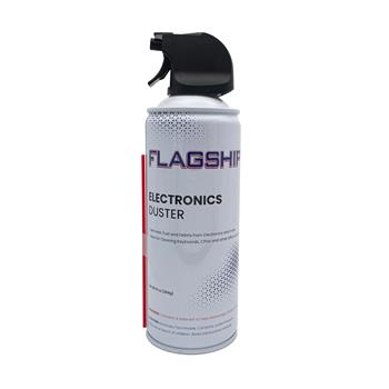 Flagship Compressed Air Duster Cleaner, 10 oz, 6 Cans/Pack
