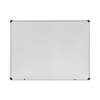 W.B. Mason Co. Magnetic Dry Erase Board, 36 in x 24 in, White, Silver Frame
