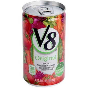 V8 Vegetable Juice, 5.5 oz. Cans, 48/CS
