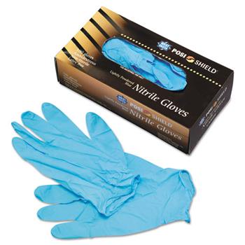 West Chester Industrial Grade Nitrile Disposable Gloves, Powdered, 100/Box