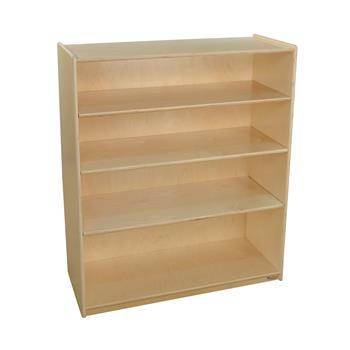 Wood Designs Bookcase, 3 Fixed Shelves, 42-7/16&quot;H x 36&quot;W x 15&quot;D, EA