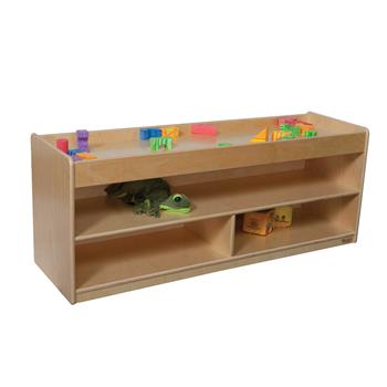 Wood Designs Infant Pull-Up Storage With Mirror, 19&quot;H x 48&quot;W x 15&quot;D, EA