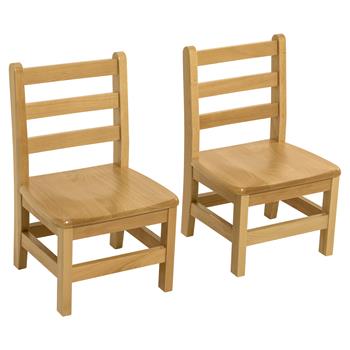 Wood Designs 10&quot; Solid Hardwood Chairs, 22-1/8&quot;H x 14&quot;W x 12-1/8&quot;D, 2/PK