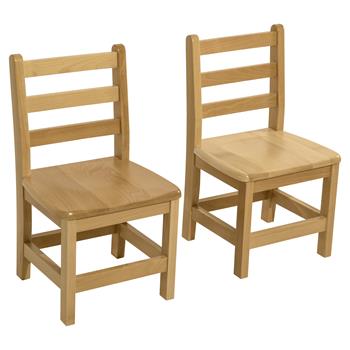 Wood Designs™ 16&quot; Solid Hardwood Chairs, 28-7/8&quot;H x 16&quot;W x 14-3/4&quot;D, 2/PK