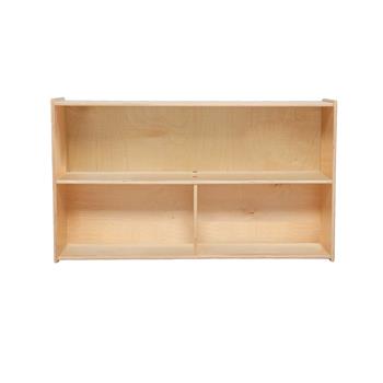 Wood Designs Versatile Storage Unit, 2 Shelves, 3 Compartments, 27-1/4&quot;H x 46-3/4&quot;W x 12&quot;D, EA