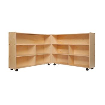 Wood Designs Mobile Folding Storage Unit, 35-7/8&quot;H, EA