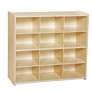 Wood Designs Cubby Storage Unit, 27-1/4&quot;H x 30&quot;W x 12&quot;D, Trays Not Included, EA