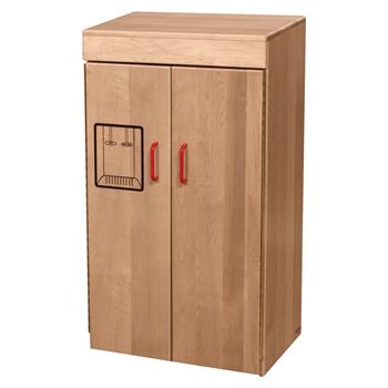 Wood Designs Maple Dramatic Play Refrigerator, 34-15/16&quot;H x 20-1/2&quot;W x 14-3/4&quot;D, EA