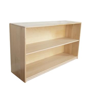 Wood Designs Maple Mobile Open Shelf Storage, 29-5/8”H x 48”W x 14-1/2”D, EA
