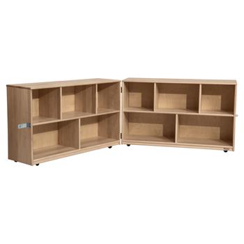 Wood Designs Maple Folding Storage Unit, 29-5/8&quot;H, EA