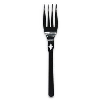 WeGo Forks, Plastic, Black, 1000 Forks/Carton