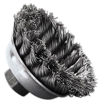 Weiler SRA-3 General-Duty Knot Wire Cup Brush, .020, 5/8-113, 1/2&quot; dia