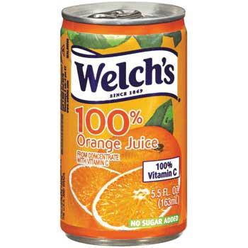 Welch&#39;s&#174; 100% Orange Juice, 5.5 oz., 48/CS
