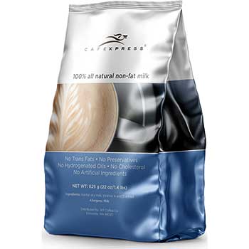 CafeXpress Non Fat Milk Powder, 22 oz. Bags, 8/CS