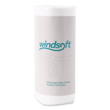 Windsoft Kitchen Roll Towels, 2-Ply, 11 x 8.8, White, 100/Roll