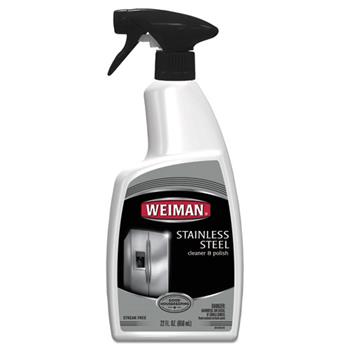 WEIMAN Weiman&#174; Stainless Steel Cleaner &amp; Polish, 22 oz Trigger Spray, 6/CT