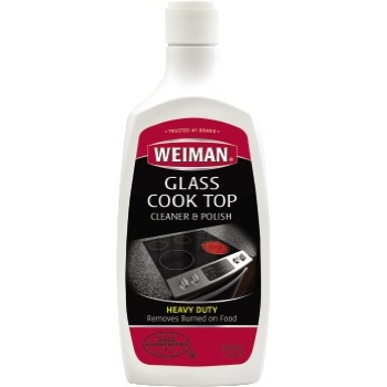 WEIMAN Glass Cook Top Heavy-Duty Cleaner and Polish, Apple Scent, 20oz Bottle