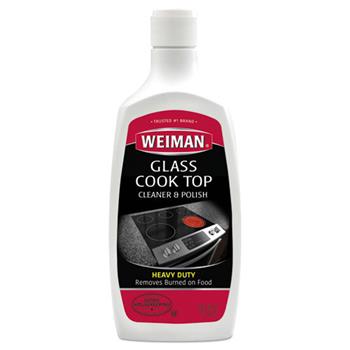 WEIMAN Glass Cook Top Heavy-Duty Cleaner and Polish, Apple Scent, 20oz Bottle, 6/CT