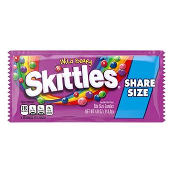 Skittles Wild Berry Gummy Candy, Share Size, 4 oz, 6/Box