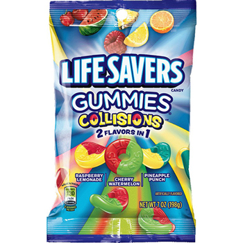 LifeSavers Gummies Collisions, 7 oz Bag, 12/Case