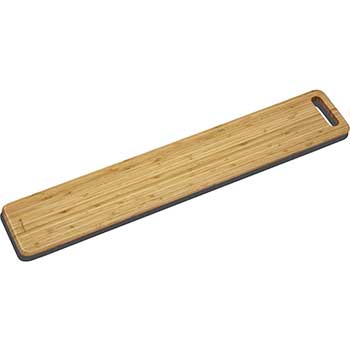 Wilmax Serving Board, 31 1/2&quot; x 5 15/16&quot;, Rectangular, With Cut-Out Handle, Long, Natural Bamboo, 2/PK