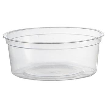 WNA Deli Containers, Clear, 8oz, 50/Pack, 10 Pack/Carton