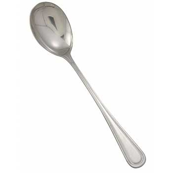 Winco Shangarila Solid Serving Spoon, 18/8 Extra Heavyweight
