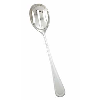 Winco Shangarila Banquet Slotted Spoon, 18/8 Extra Heavyweight