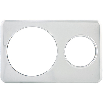 Winco Adaptor Plate, 6-3/8&quot; &amp; 10-3/8&quot; Holes, S/S