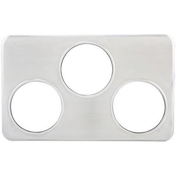 Winco Adaptor Plate, Three 6-3/8&quot; Holes, S/S