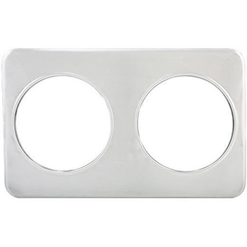 Winco Adaptor Plate, Two 8-3/8&quot; Holes, S/S