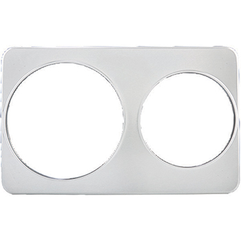Winco Adaptor Plate, 8-3/8&quot; &amp; 10-3/8&quot; Holes, S/S