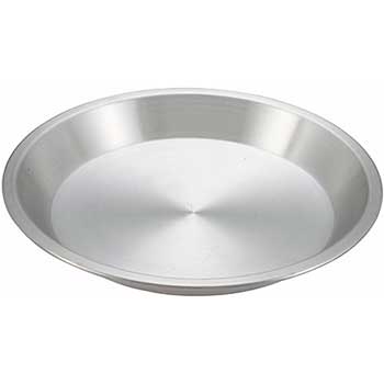 Winco Pie Plate, 11&quot; Dia x 1.44&quot; H, Aluminum