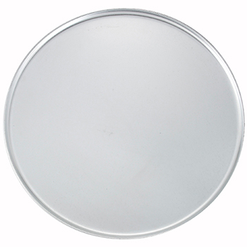 Winco Round Coupe Style Pizza Tray, 14&quot; Dia, Aluminum, Silver