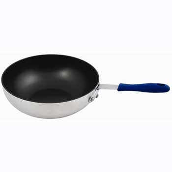 Winco Non-Stick Stir Fry Pan, 11&quot; Dia, Aluminum