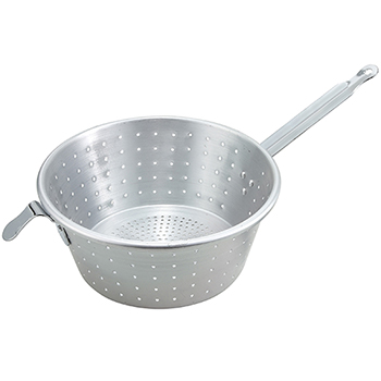 Winco Spaghetti Strainer, 9&quot; Dia, Aluminum, Silver