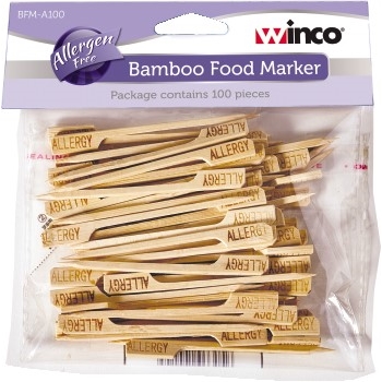 Winco Bamboo Food Marker