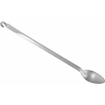 Winco 21&quot; Solid Basting Spoon w/Hook, 2mm, S/s