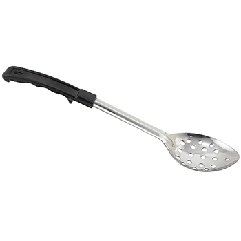 Winco 15&quot; Perf Basting Spoon, Stop Hook Bakelite Hdl, S/S