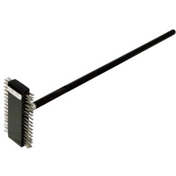 Winco&#174; Pizza Oven Brush with Stainless Steel Bristles, 30&quot; Handle